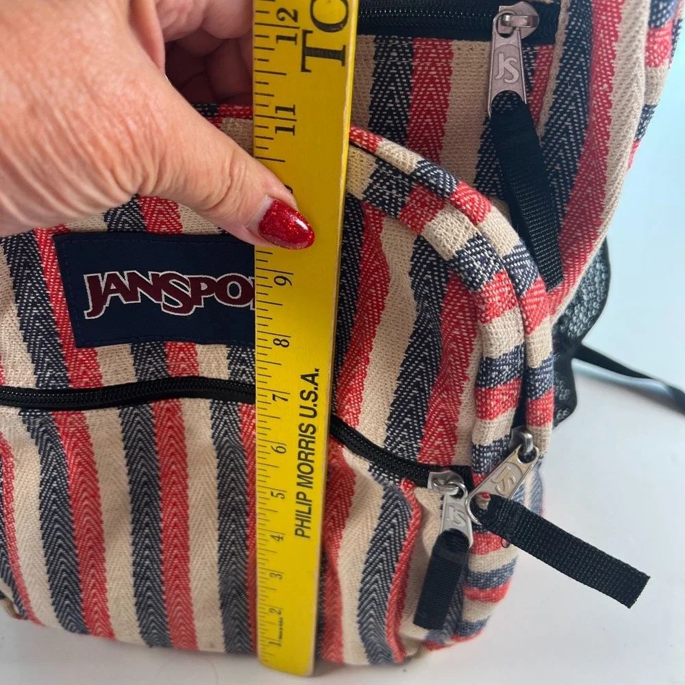 Jansport Backpack Big Student Multicolor Cotton Clean No Holes Large 17